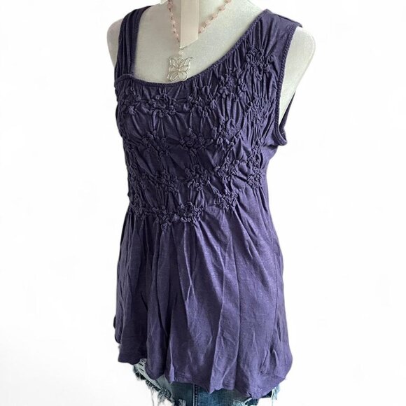 Purple Asymmetrical Fairy Tank - Picture 2 of 6